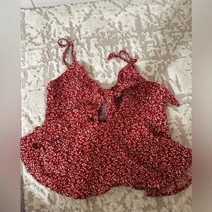 NWOT Red Shein Top